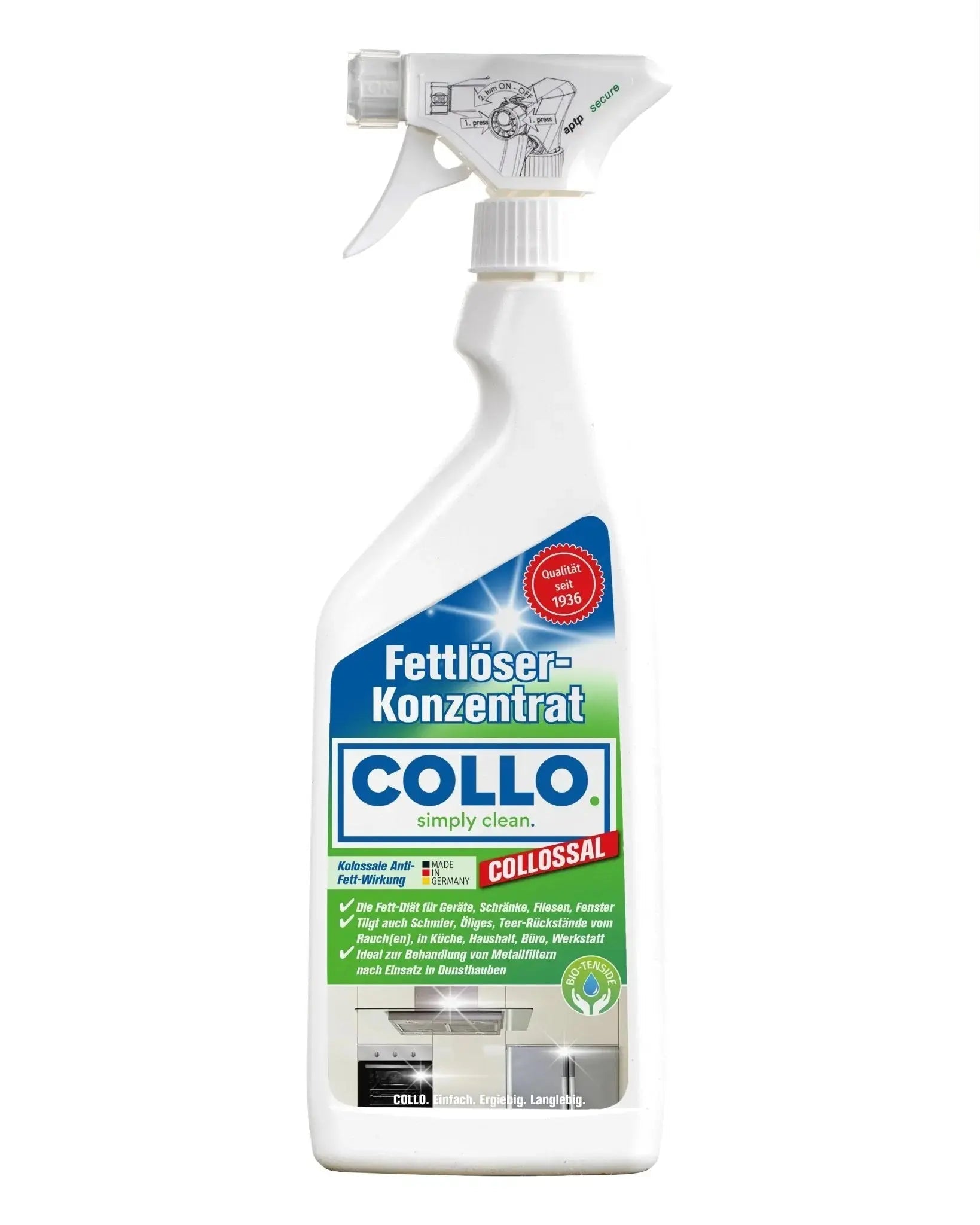 Vorteilsset: 5x Fettlöser für Küche, Gastronomie & Industrie - Fettreiniger - 0010.5 - COLLO. simply clean.